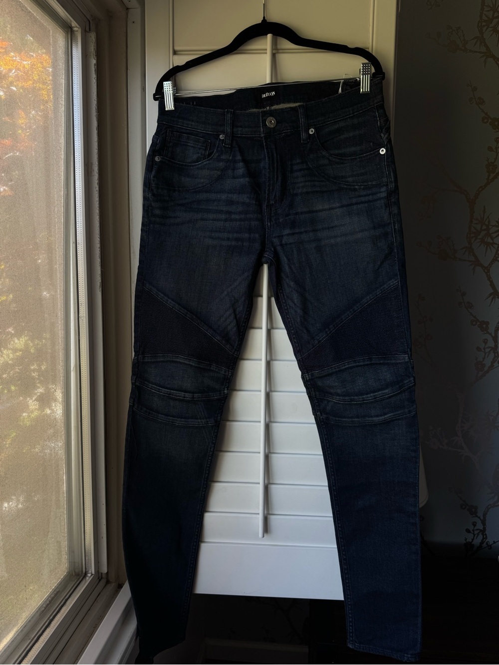 Hudson Jeans Men's Slim Moto Jeans - Black Wash
